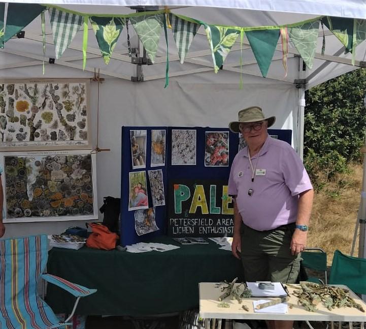 Petersfield lichenologists stall at Eco-fair in July 2022