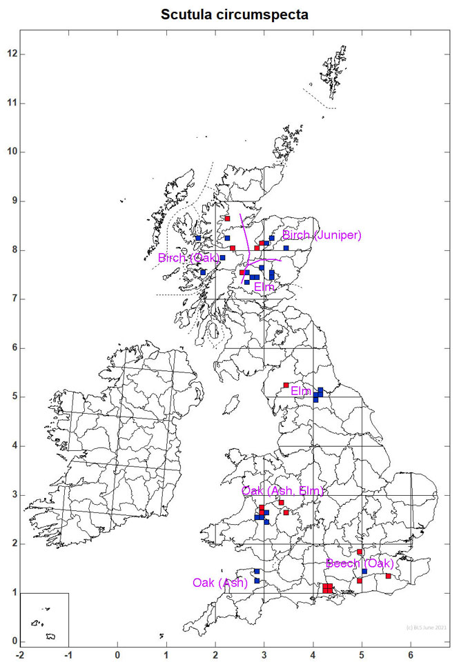 Habitat across Britain, from Sanderson (2021)