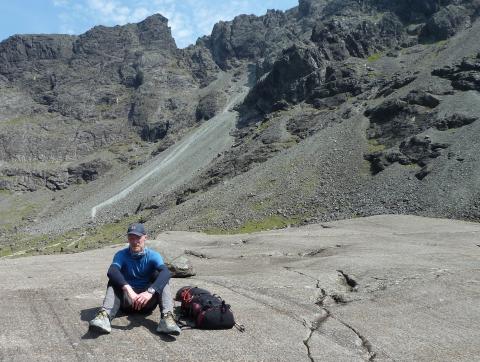 Chris Ellis in the Cuillin, Skye